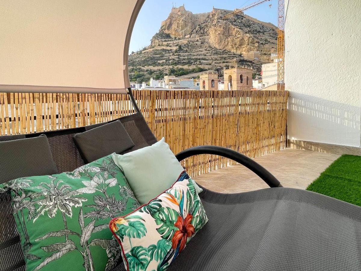 La Terraza. Vistas Al Castillo A 1 Min. De La Playa Alicante Exterior photo