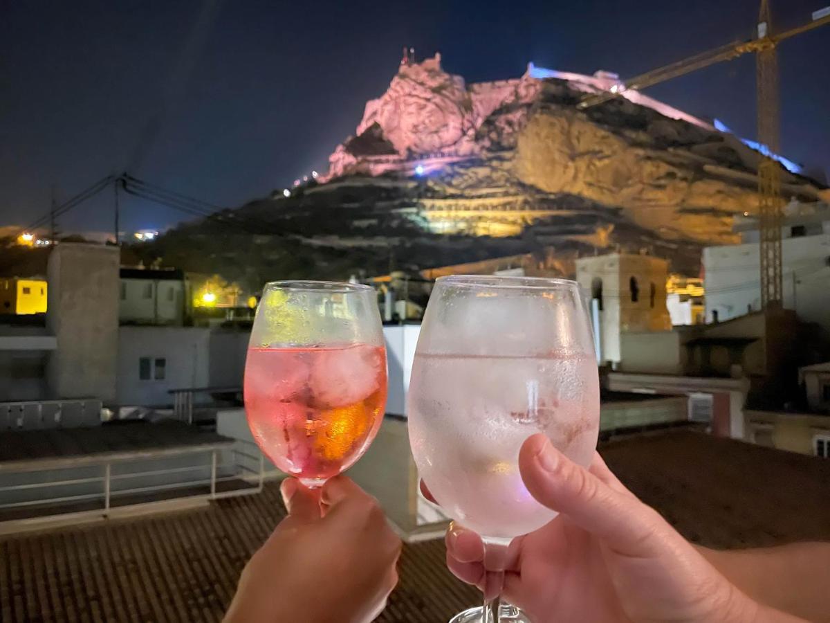 La Terraza. Vistas Al Castillo A 1 Min. De La Playa Alicante Exterior photo